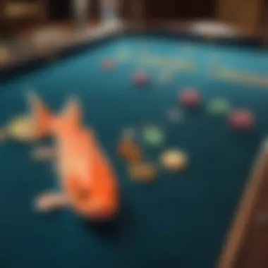 Vibrant Fish Table Game Setup An engaging fish table game setup showcasing vibrant graphics and interactive elements