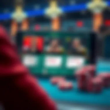 Screenshot of a poker training app with interactive learning modules