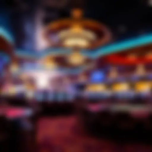Overview of a luxurious casino interior
