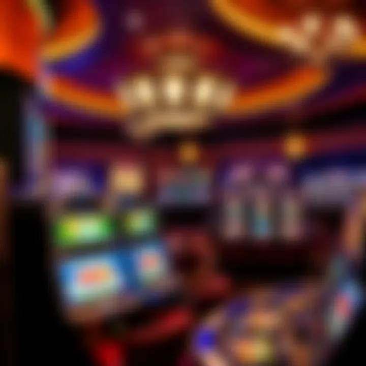 A vibrant Bet MGM gaming floor filled with diverse gaming options