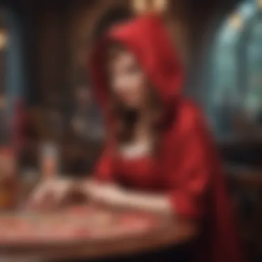 Screenshot of an exciting bonus round in the Little Red Riding Hood casino game.