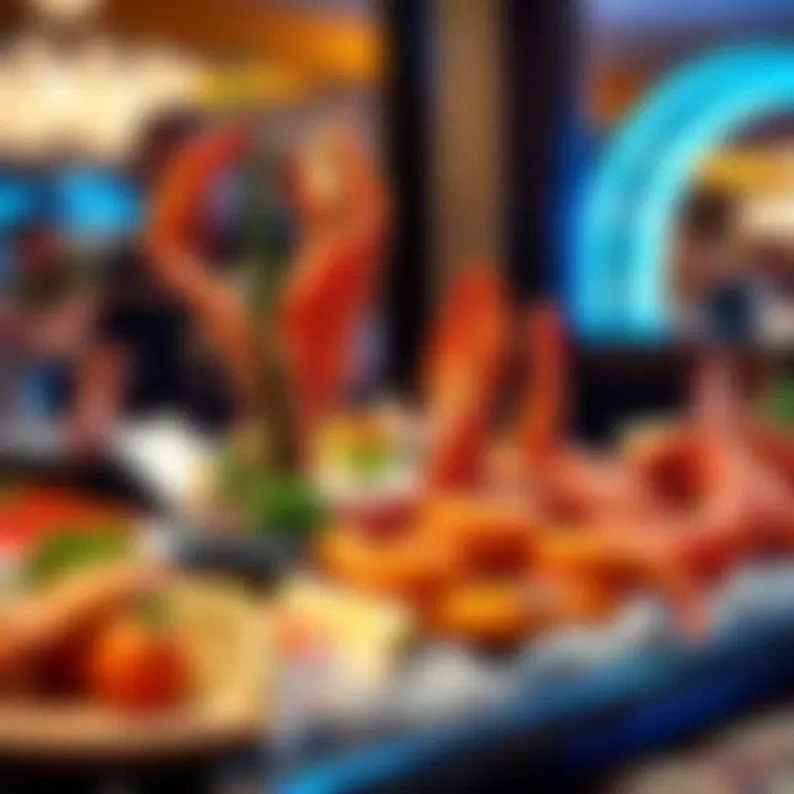 Delicious seafood platter highlighting the best offerings from a buffet