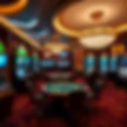 Luxurious gaming environment at Caesars