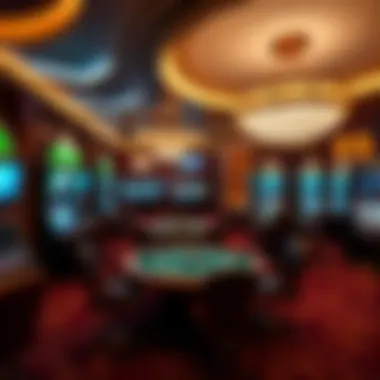 Luxurious gaming environment at Caesars