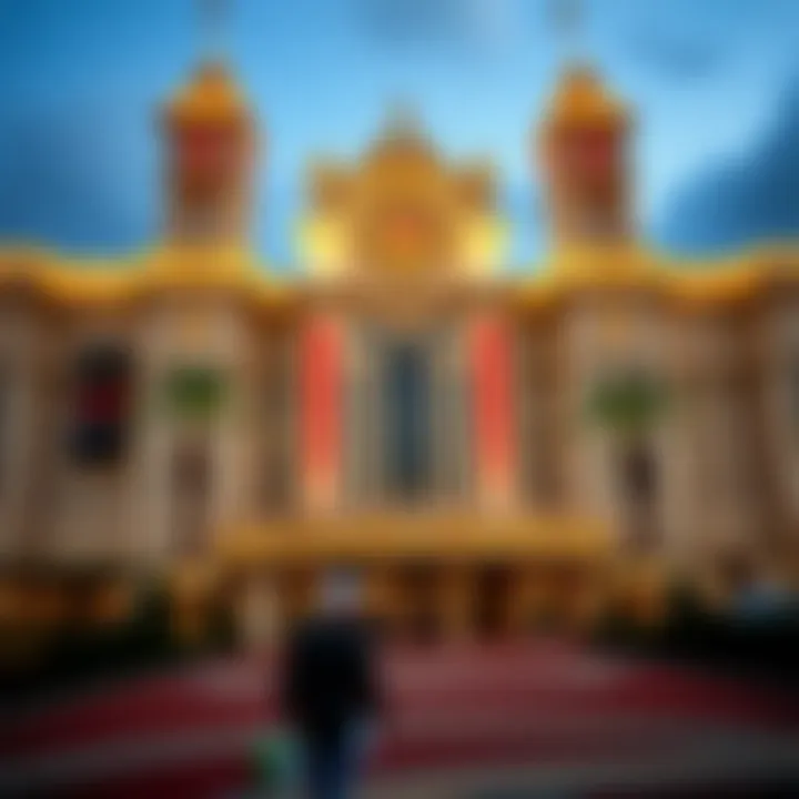 Historical photo representing the early days of Caesars Palace