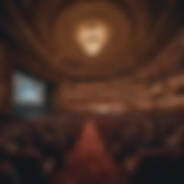 Interior view of the theater during a spectacular performance