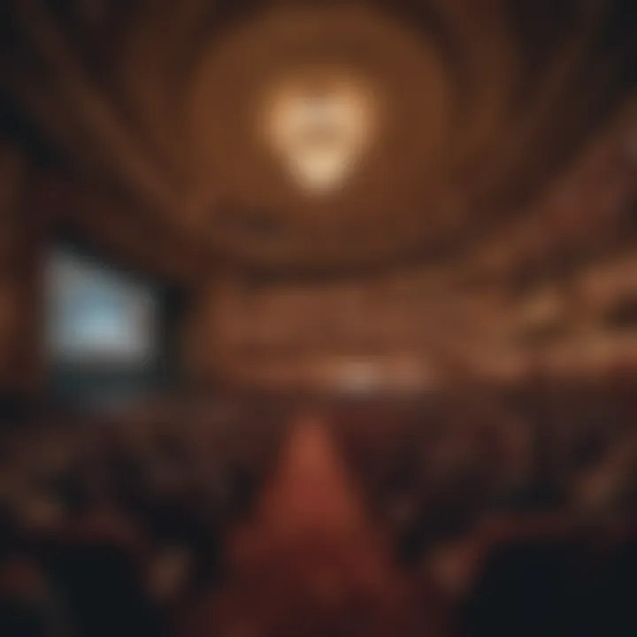 Interior view of the theater during a spectacular performance