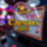 Visual representation of Caesars Slots interface showcasing redeem codes