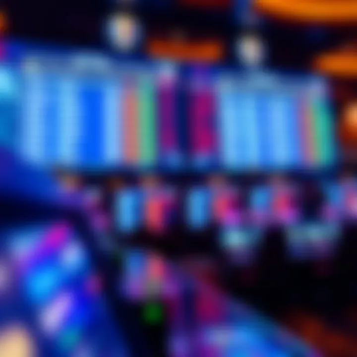 Screen displaying live sports events and betting options