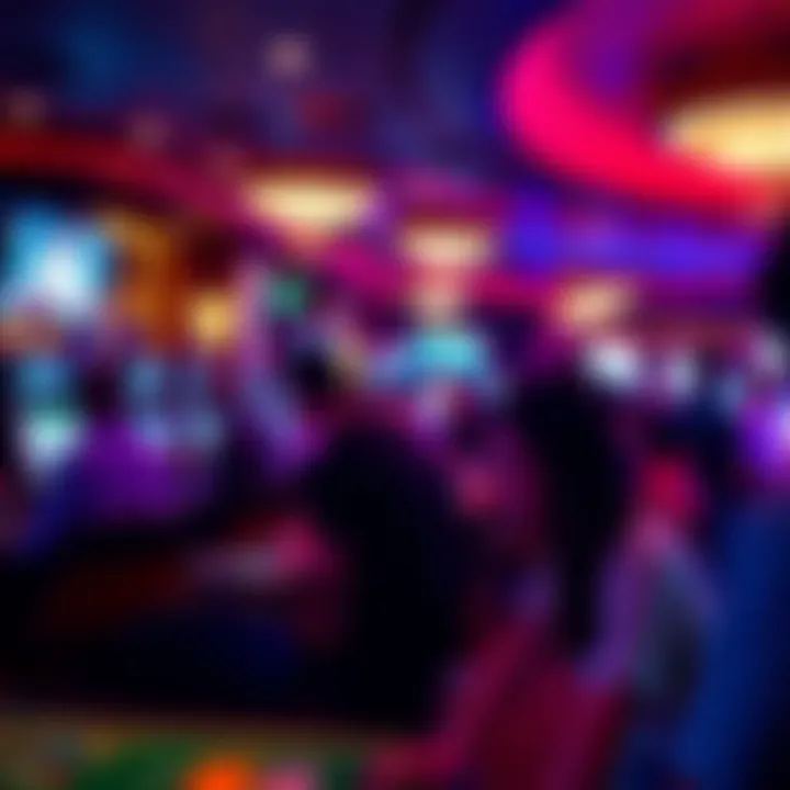 Group of individuals engaging in betting activities at the sportsbook