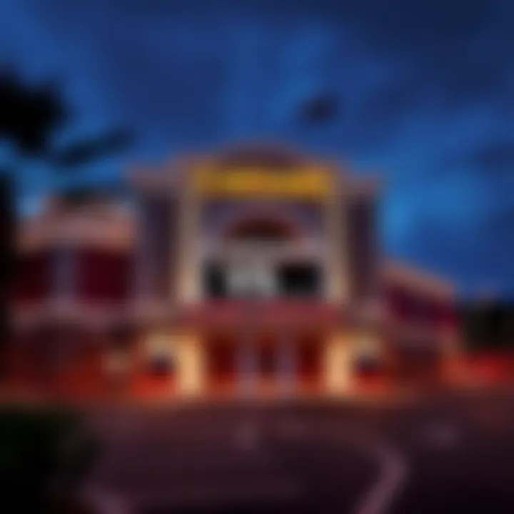 Exterior view of Caesars Sportsbook in Louisiana showcasing its architecture