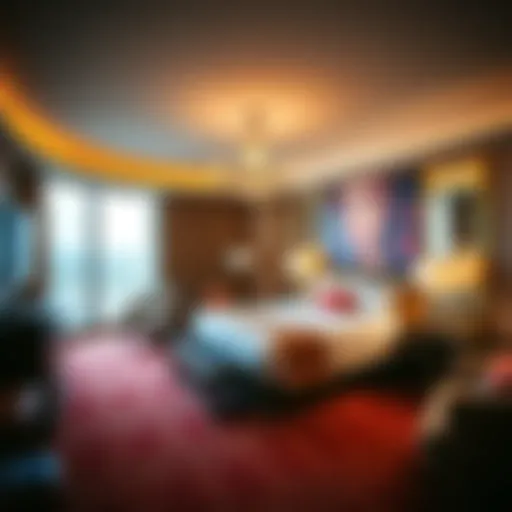 Luxurious guest room in Carson Tower