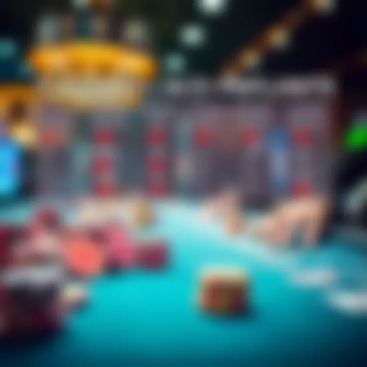 Graphical comparison of various online casino platforms