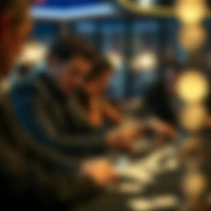 Players engaging in an intense game of Spades, focused on their cards