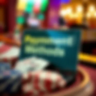 A graphical representation of payment methods in UK casinos