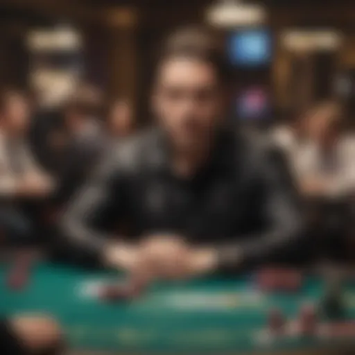 Dan Harrington in a poker tournament setting