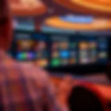 A panoramic view of the Diamond Casino Online interface showcasing various gaming options
