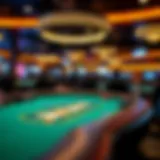 Online poker table setup at Dover Downs