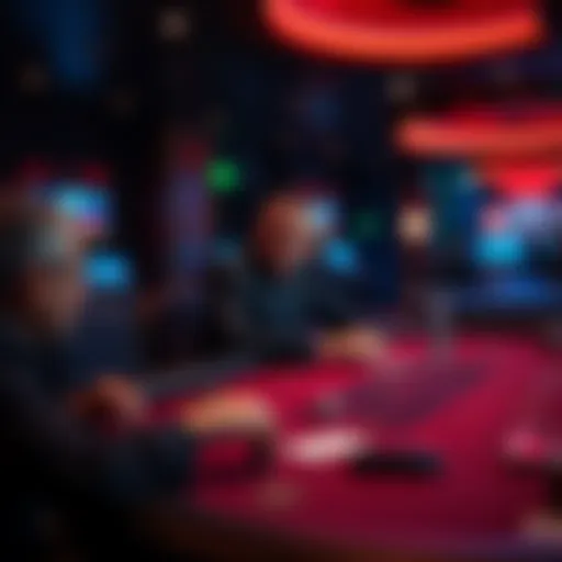 Strategic positioning at a virtual Blackjack table