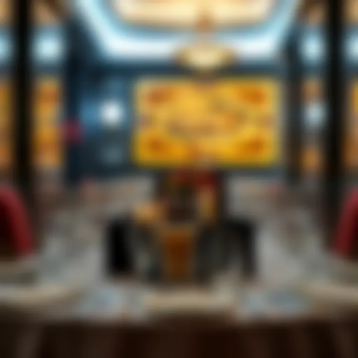 Fine dining setup within the hotel featuring elegant table settings