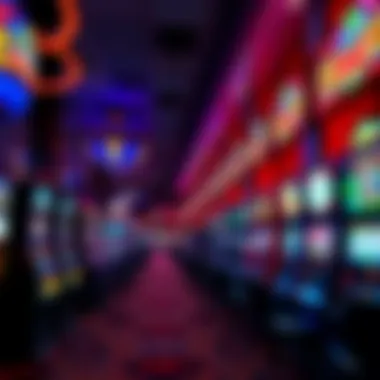 Interior of the casino floor filled with vibrant gaming options and slot machines