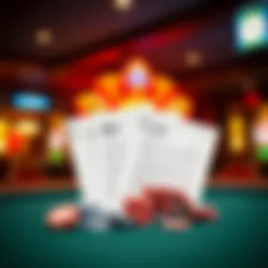 Symbols of legal documents associated with gambling