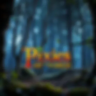 Enchanting forest backdrop of the Pixies of the Forest slot game