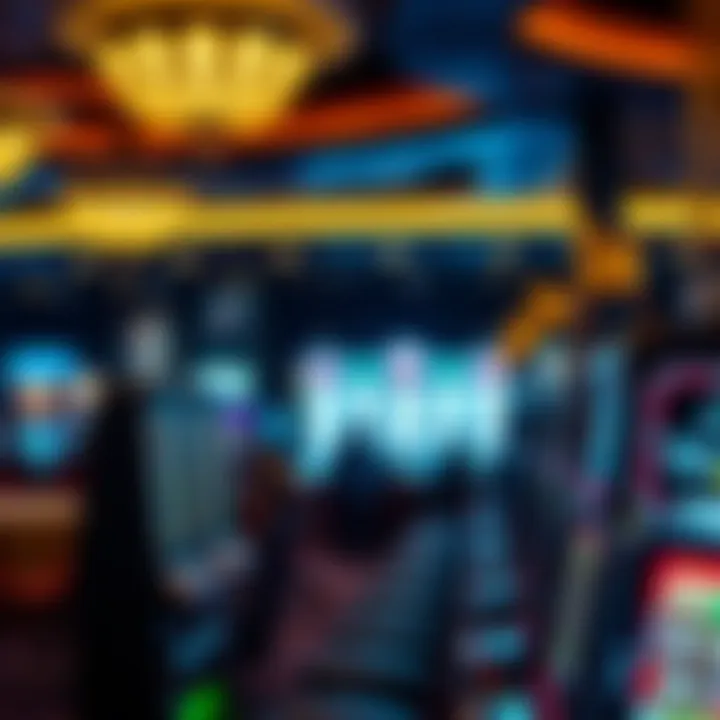 Casino environment depicting excitement and thrill of playing slots