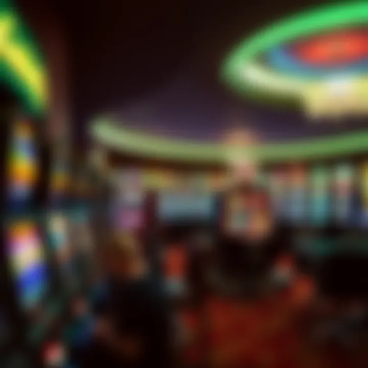 Exciting gaming floor showcasing diverse slot machines and tables