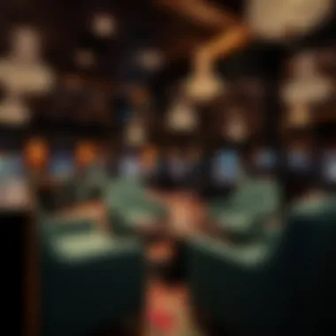 Relaxing lounge area for casino attendees to unwind