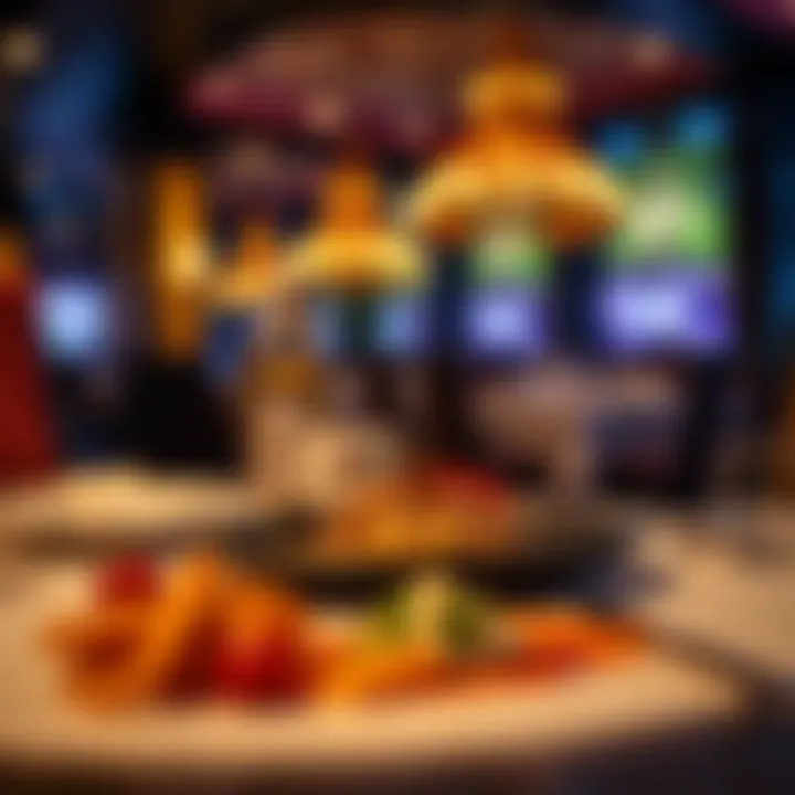 Luxurious dining setting highlighting a signature dish from the resort's restaurant