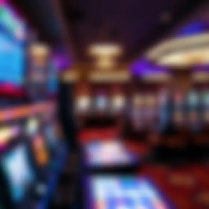 Interior gaming area filled with diverse slot machines and gaming tables
