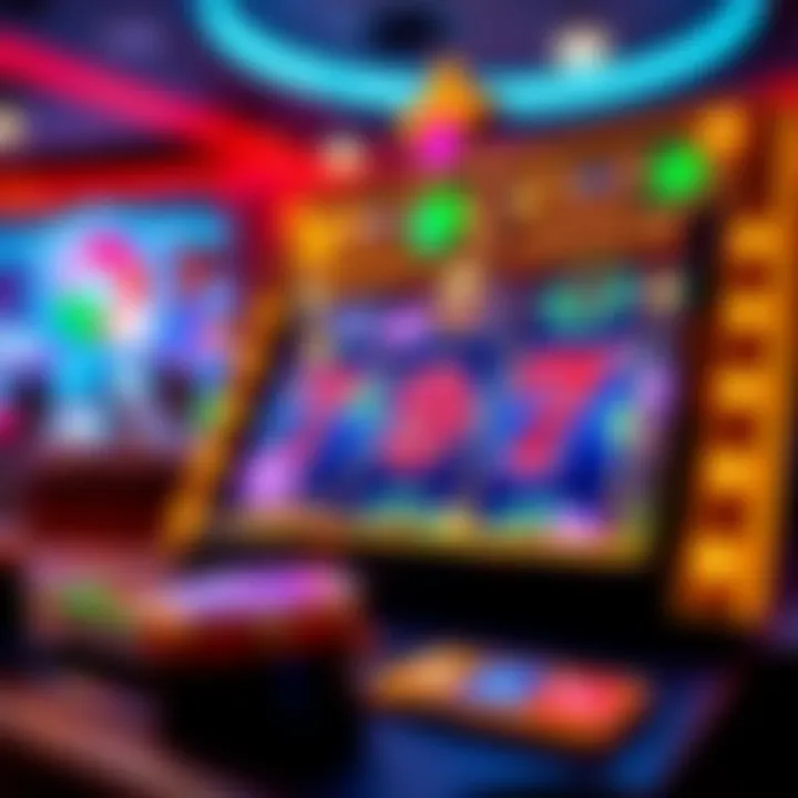 Screenshot of an exciting slot game feature in action