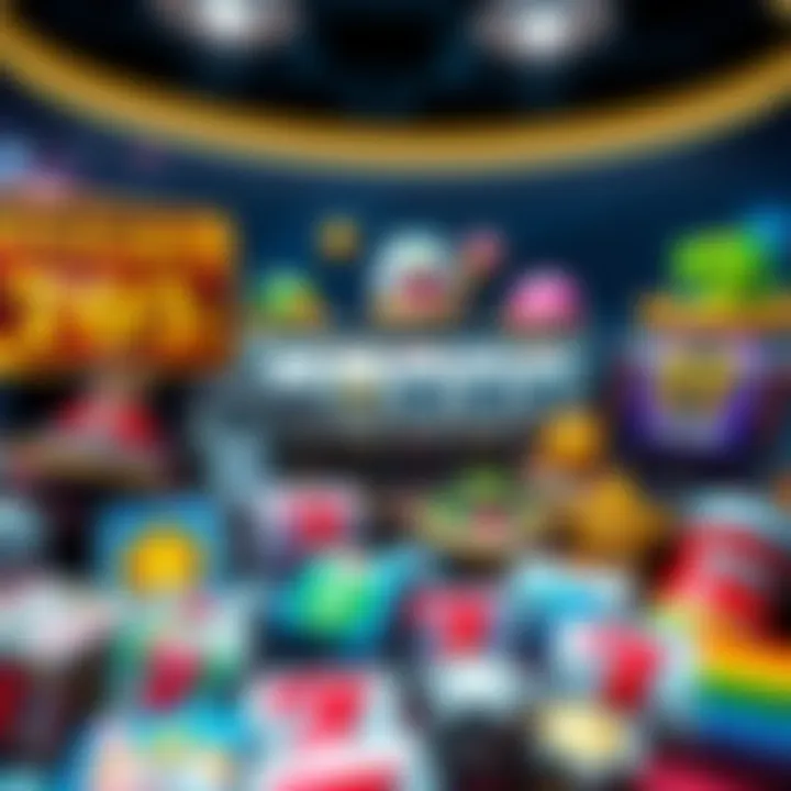 Collage of popular free slot game icons