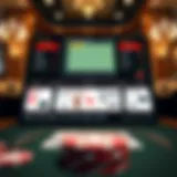 An overview of blackjack card counting software interface showcasing various features.