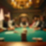Historical depiction of blackjack's origins