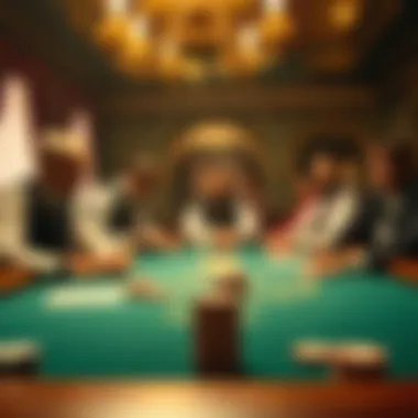 Historical depiction of blackjack's origins