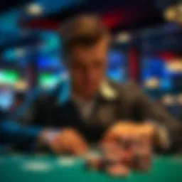 A strategist contemplating blackjack strategies