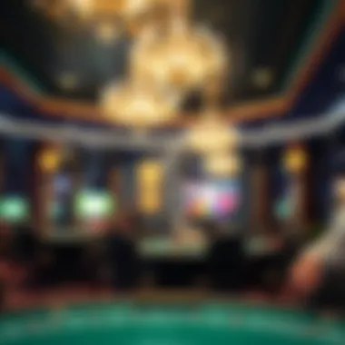 Elegant casino interior with captivating scents