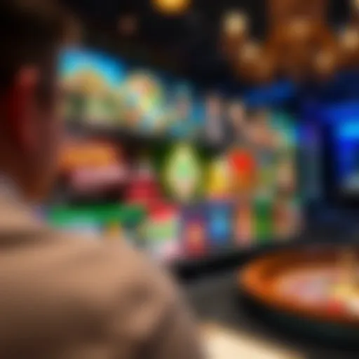 A high-stakes online gambling interface showcasing an array of games