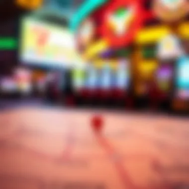 A map highlighting casinos with proximity to slot machines