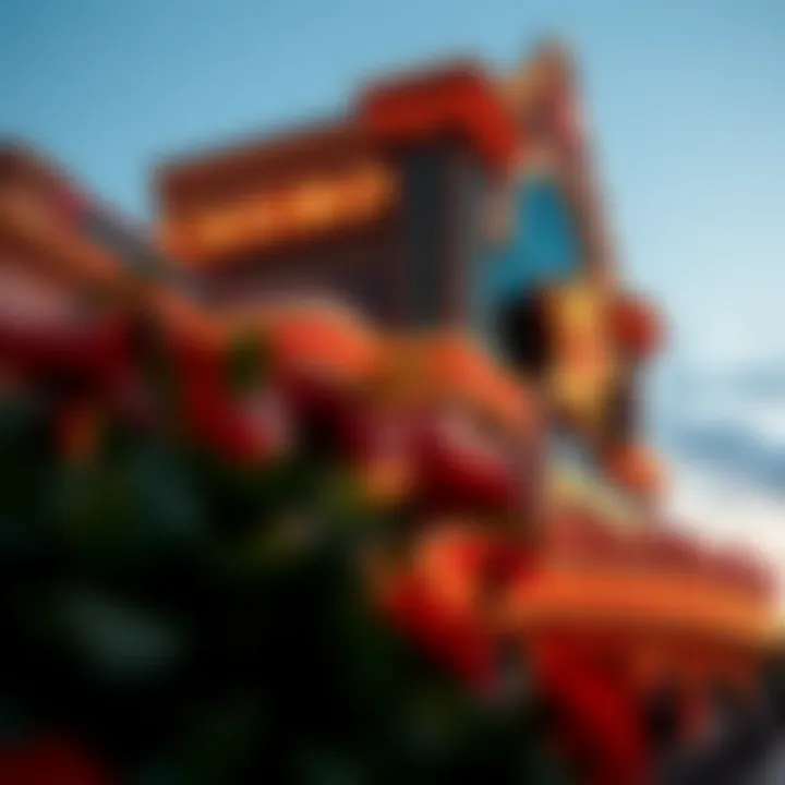 Casino exterior showcasing architectural beauty