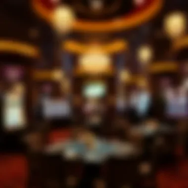 Luxurious dining area in a casino