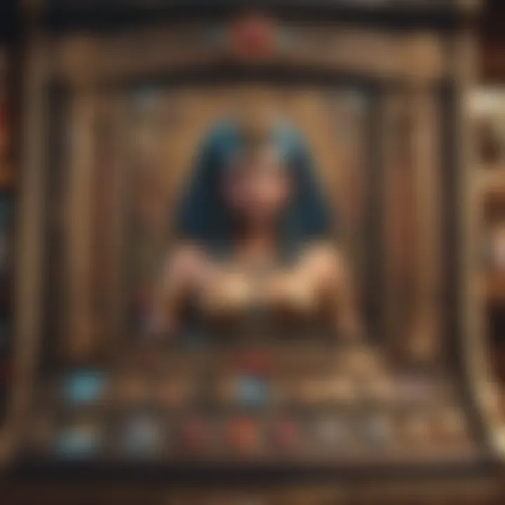 An immersive view of the Cleopatra slot machine interface