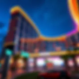 Architectural rendering of the new Las Vegas hotel showcasing modern design