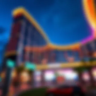 Architectural rendering of the new Las Vegas hotel showcasing modern design