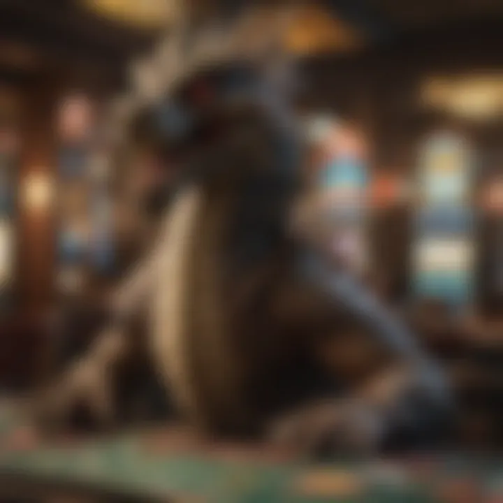 Conceptual artwork showcasing rewards and bonuses in dragon slots