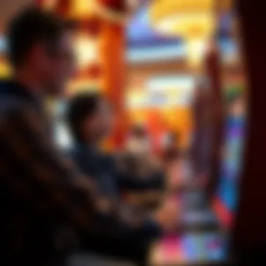 An engaging player experiencing Wynn free slots