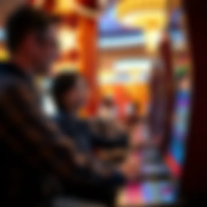 An engaging player experiencing Wynn free slots