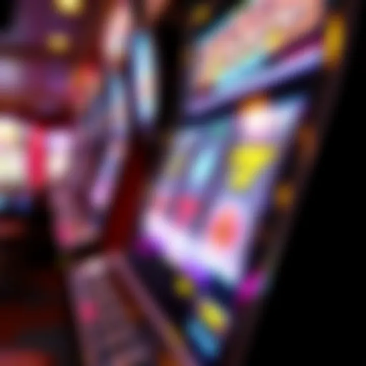 Innovative Slot Machine Interface at Ebro Greyhound Park Close-up view of a modern slot machine interface